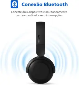 PHILIPS, Headphone Bluetooth, TAH2209, Até 25 horas de bateria, Preto — imagem 9