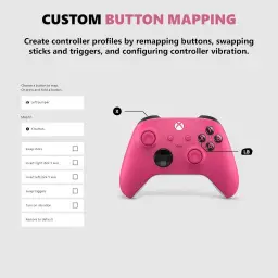 Controle Sem Fio Xbox - Deep Pink, Superfícies Esculpidas Ergonômicas — imagem 4