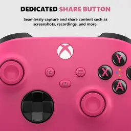 Controle Sem Fio Xbox - Deep Pink, Superfícies Esculpidas Ergonômicas — imagem 5