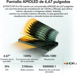 Xiaomi Smartphone POCO M7 Pro 5G 256GB | 8GB/12GB RAM | Processador Ultra — imagem 6