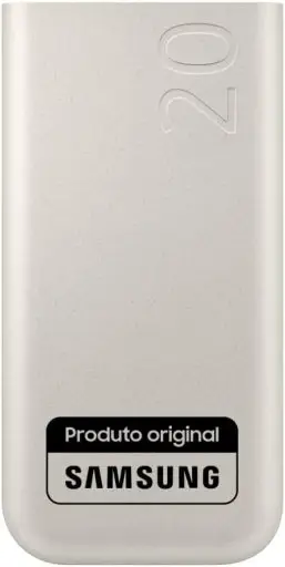 Bateria Carregador Portatil 3x USB-C 20000mAh Super Rapida 45W - Bege