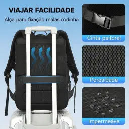 Mochila de Viagem Expansivel Masculina Feminina — imagem 6