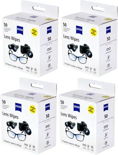 Lenços Umedecidos Zeiss Caixa Com 200 Lenços Umedecidos