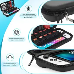 Bolsa Estojo Capinha Resistente Para Nintendo Switch Oled — imagem 5