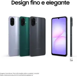 Celular Samsung Galaxy A07 128GB, 4GB, Câm. 50MP, Tela 6.7"- Violeta — imagem 8