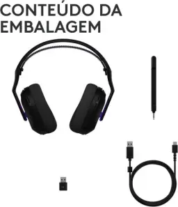 Headset Gamer Sem Fio Logitech G522 LIGHTSPEED com RGB LIGHTSYNC — imagem 9