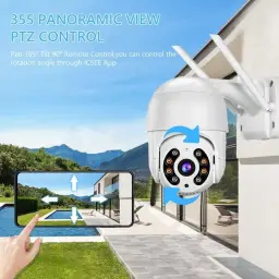 KIT 2 Câmeras de Segurança Domo WiFi PTZ externa — imagem 2