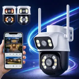 Câmera de Segurança WiFi Externa HD 3MP, IP Sem Fio com Visão Noturna — imagem 5