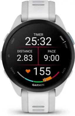 Garmin Relógio Forerunner 165 Branco com Cinza 43mm com Monitor Cardíaco de — imagem 2