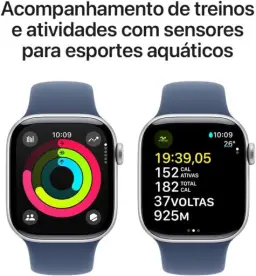 Apple Watch Series 10 GPS • Caixa prateada de alumínio – 42 mm • Pulseira — imagem 4