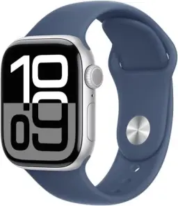 Apple Watch Series 10 GPS • Caixa prateada de alumínio – 42 mm • Pulseira — imagem 1