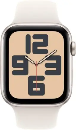 Apple Watch SE GPS • Caixa estelar de alumínio – 44 mm • Pulseira esportiva — imagem 2
