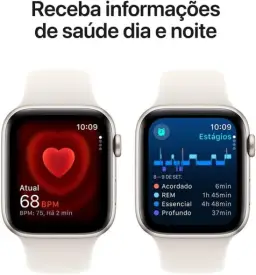 Apple Watch SE GPS • Caixa estelar de alumínio – 44 mm • Pulseira esportiva — imagem 5