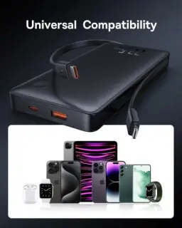 Carregador Portátil Baseus Digital Display Power Bank carregamento rápido — imagem 6