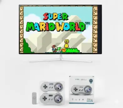 Game Stick Embutido 4700 Jogos 2.4G Controlador Sem Fio HD Mini Console Retrô