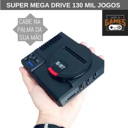 Mini Console Mega Drive Super 3D Games com 130 mil Jogos Retro e 2 Controles - — imagem 5