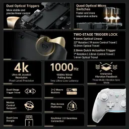 Machenike G5Pro V2 1000HZ Wireless Gaming Controller for NS/PC/iOS/Android with — imagem 3