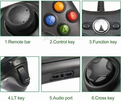 Controle Usb Com Fio Para Console de video game/Computador/TV