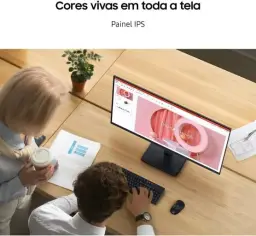 Monitor Gamer Samsung 24" FHD,100 Hz, HDMI, VGA,Preto, S3 — imagem 8