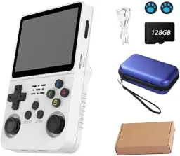 Console de video game portátil R36S Retro de 128 GB,r36s console portatil — imagem 2