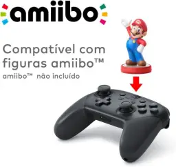 Nintendo, Controle Nintendo Switch, Pro, Sem Fio, Vibração HD — imagem 4