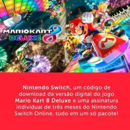 Bundle Nintendo Switch + Mario Kart 8 Deluxe + 3 Meses de Assinatura Nintendo — imagem 6