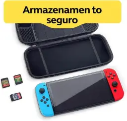 Case para Switch OLED e Switch | Estojo Rígido Portátil com Compartimentos — imagem 3