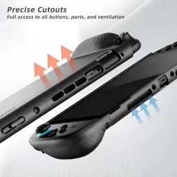 Fit for Nintendo Switch 2 2025 Protective Case with 4 Thumb Grip Caps - — imagem 5
