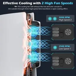 Para ventoinha de refrigeração PS5 com luz LED — imagem 2