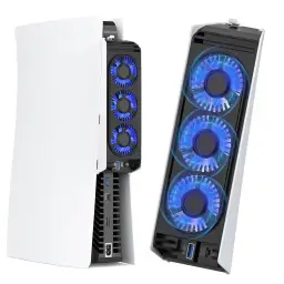 Para ventoinha de refrigeração PS5 com luz LED — imagem 1
