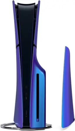 Tampas do console PlayStation®5 Slim Midnight Black — imagem 4
