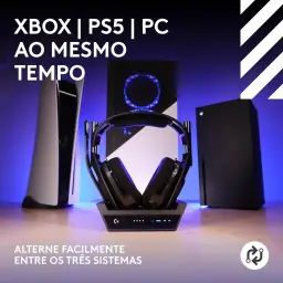 Headset Gamer Sem Fio Logitech G Astro A50 X LIGHTSPEED + Base Station — imagem 2