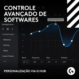 Headset Gamer Sem Fio Logitech G Astro A50 X LIGHTSPEED + Base Station — imagem 9