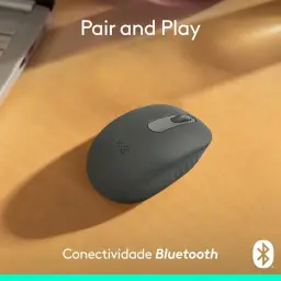 Mouse sem fio Logitech M196 com Conexão Bluetooth, Design Ambidestro Compacto — imagem 2