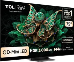 Smart TV TCL 75 Polegadas QLED Mini LED 4K C7K WiFi Bluetooth Google TV 4 HDMI — imagem 2