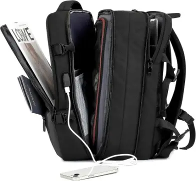 Mochila de Viagem Expansivel Grande Masculina Feminina