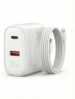 Carregador 50W Cabo Compatível i.Phone