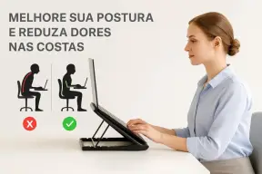 Suporte Para Notebook Com Cooler Duplo Silencioso Com 8 Níveis de Ajuste — imagem 7