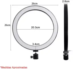 Kit Completo Ring Light Com Tripé Dimmer Youtuber Selfie Pro — imagem 3