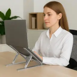 Suporte para Notebook e Tablet Linha Premium em Alumínio Dobrável e Ergonômico — imagem 2