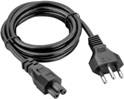 Cabo de Força Energia Tripolar 3 Pinos 1,35m para Fonte de Notebook — imagem 1