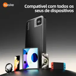 Basike Power Bank, Carregador Portátil Universal 10000mAh — imagem 6
