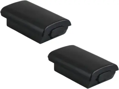 2 Suporte De Pilhas Controle Xbox 360 Case Tampa De Bateria Preta - Marca DJL