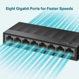 TP-Link Switch Gigabit De Mesa Com 8 Portas 10/100/1000 Ls1008G Smb, Preto — imagem 4