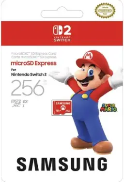 Nintendo, Cartão Samsung microSD Express, 256 GB, Cartão de Memória — imagem 1