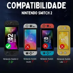 Kit Case e Película de Proteção Total Compatível para Switch 2 — imagem 2