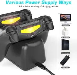 Estação de Carregamento Oivo PS4 - Controle PS4 e Carregador Dualshock 4 - até — imagem 4