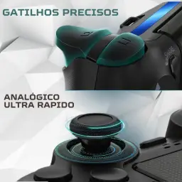 Genérico Controle Sem Fio Bluetooth Joystick Manete Compatível Com PS4 Slim Pro — imagem 4