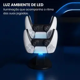 Base de Carregamento PS5 - Estação com Dock Duplo para Dois Controles com LED e — imagem 3