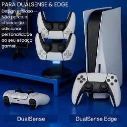 Base de Carregamento PS5 - Estação com Dock Duplo para Dois Controles com LED e — imagem 5